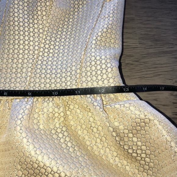 Shoshanna Cocktail Dress Ivory and Gold - SZ 4 - Picture 10 of 10